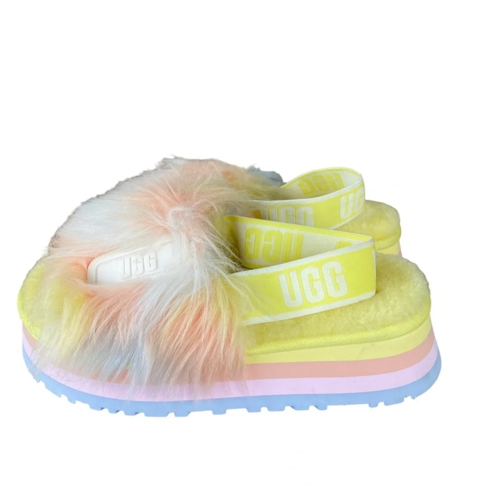 Ugg Disco Tie Dye Margarita Platform Sandals Women’s Size 7 - Picture 1 of 6